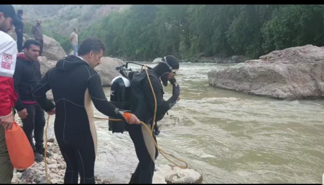 بیرون کشیدن جسد جوان ۲۷ ساله از رودخانه سزار پس از یک هفته تلاش بی وقفه