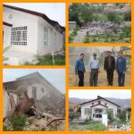 تخریب یک واحد ویلای غیر مجاز در اراضی کشاورزی استان