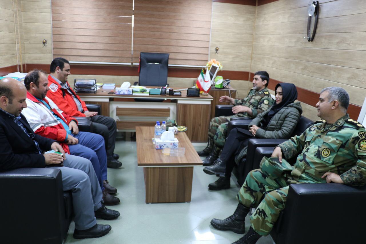 دیدار مشاور فرمانده نیرو انتظامی ارتش با مدیرعامل هلال احمر لرستان