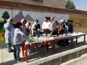 کارگاه نقاشی خیابانی یا موضوع محیط زیست در خرم آباد برگزار شد
