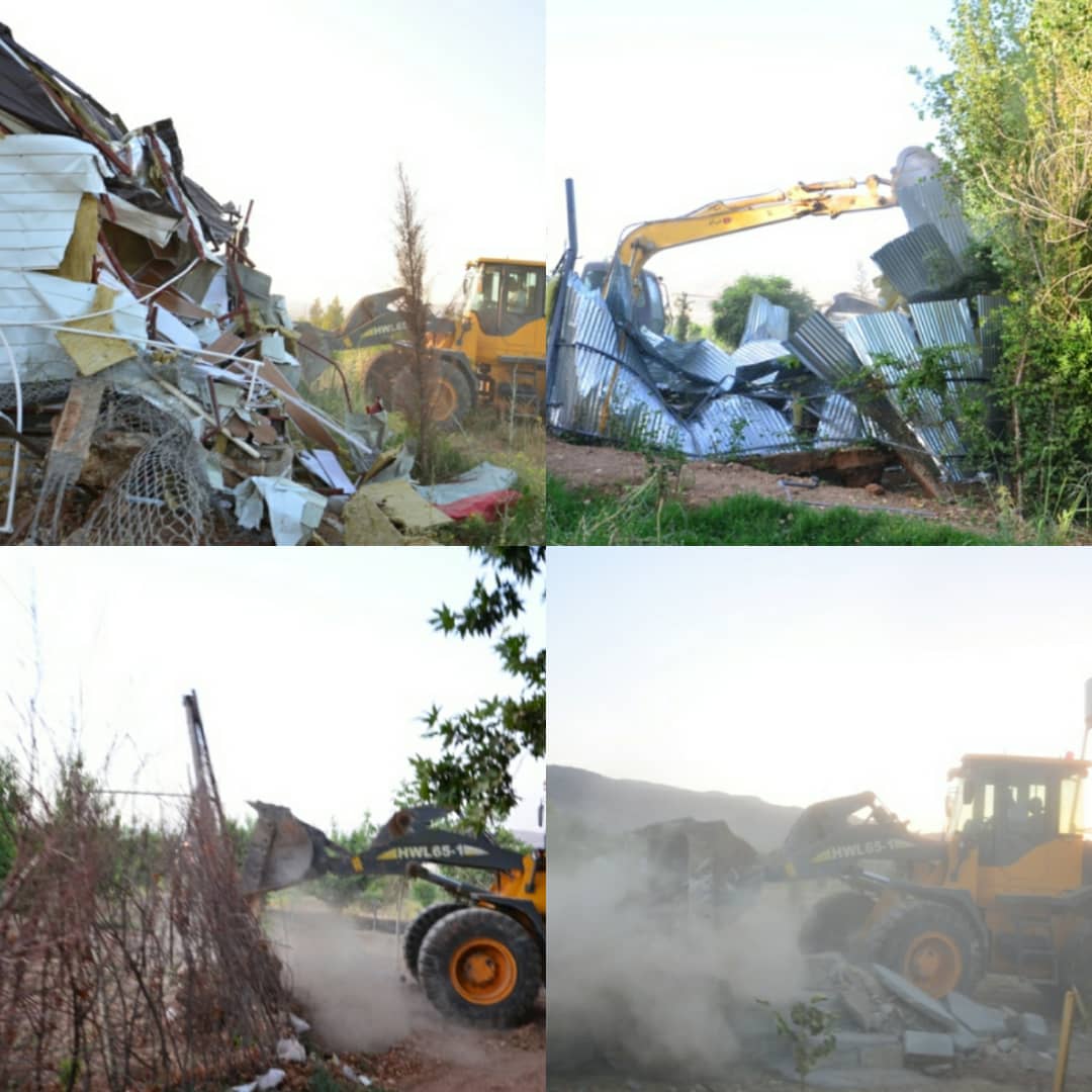 تخریب ۲۰ هکتار اراضی ساخت و ساز غیر مجاز در منطقه کمالوند